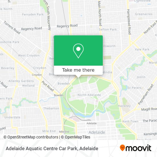 Adelaide Aquatic Centre Car Park map