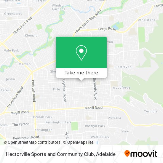 Hectorville Sports and Community Club map