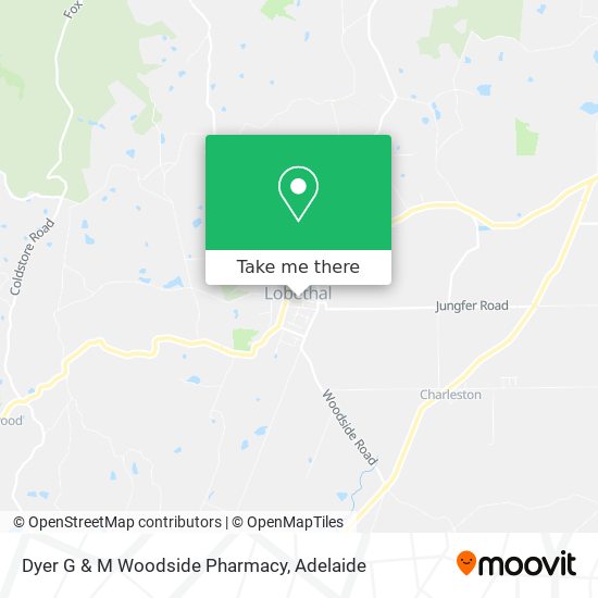 Mapa Dyer G & M Woodside Pharmacy
