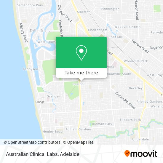 Australian Clinical Labs map