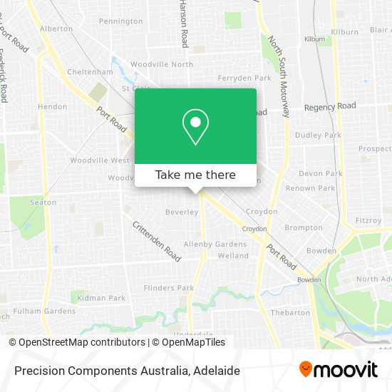 Precision Components Australia map