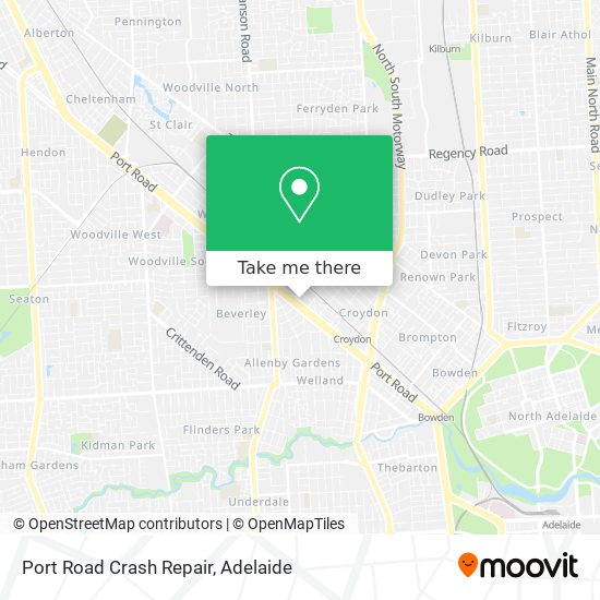 Port Road Crash Repair map