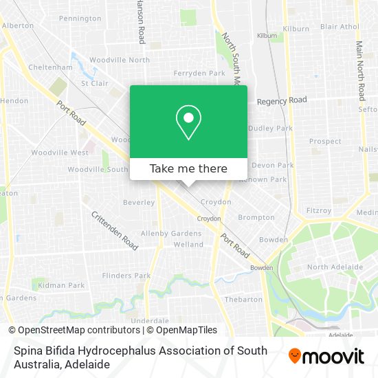 Mapa Spina Bifida Hydrocephalus Association of South Australia