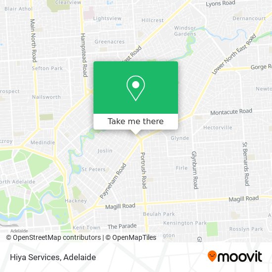 Hiya Services map