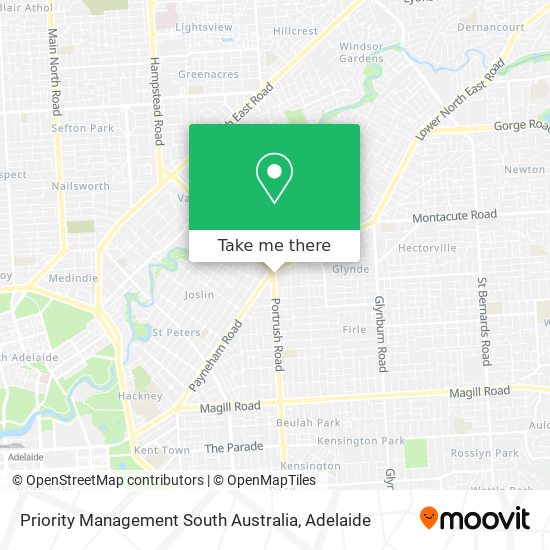 Priority Management South Australia map