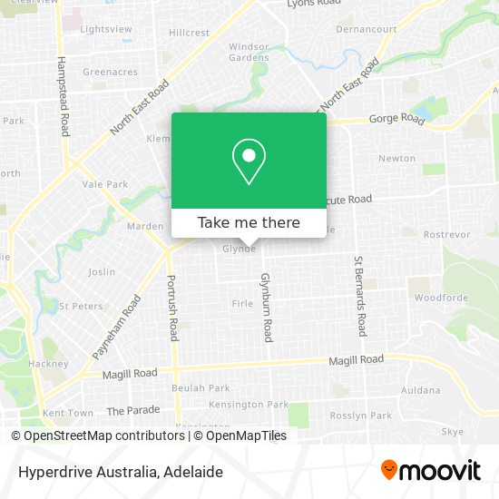 Mapa Hyperdrive Australia