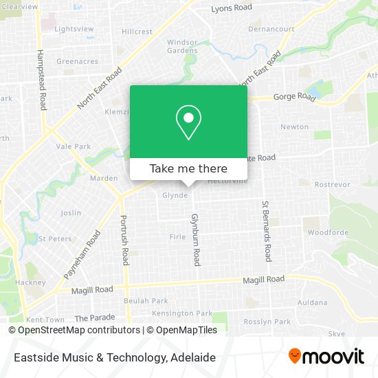 Eastside Music & Technology map