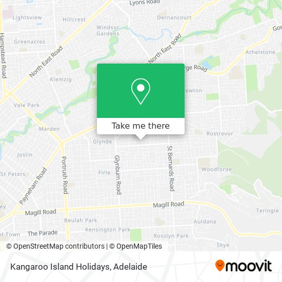 Kangaroo Island Holidays map