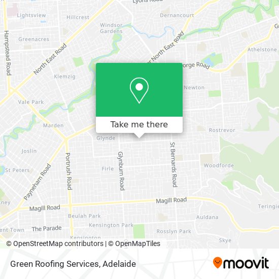 Green Roofing Services map