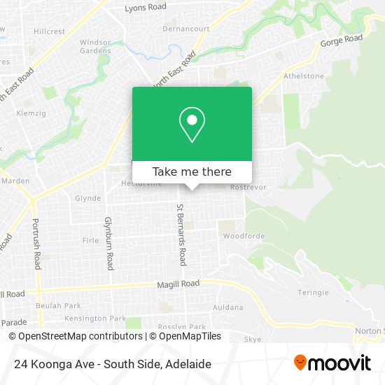 24 Koonga Ave - South Side map