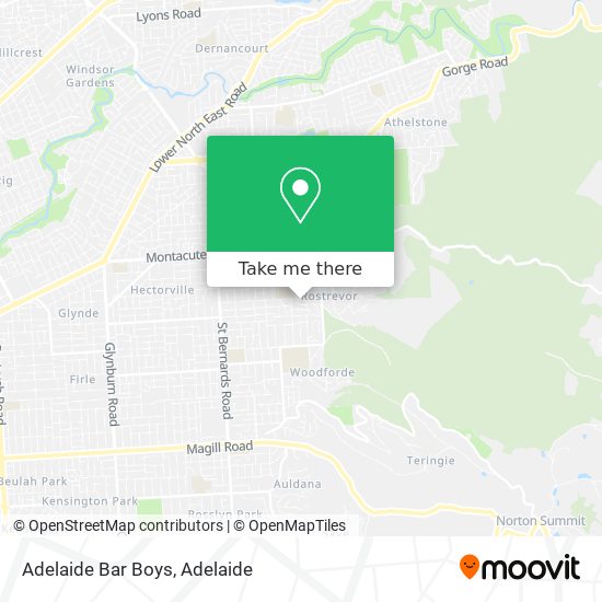 Mapa Adelaide Bar Boys