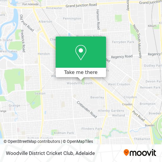 Woodville District Cricket Club map