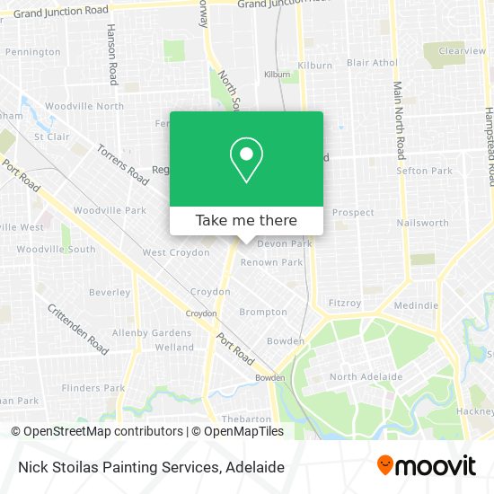 Nick Stoilas Painting Services map