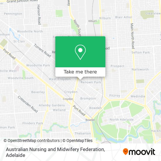 Mapa Australian Nursing and Midwifery Federation