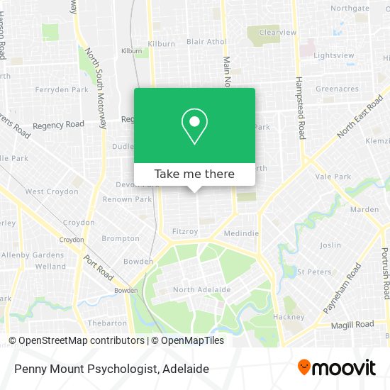 Penny Mount Psychologist map