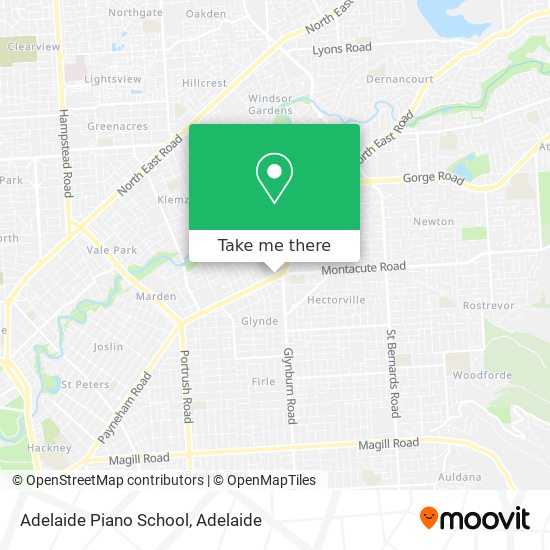 Adelaide Piano School map