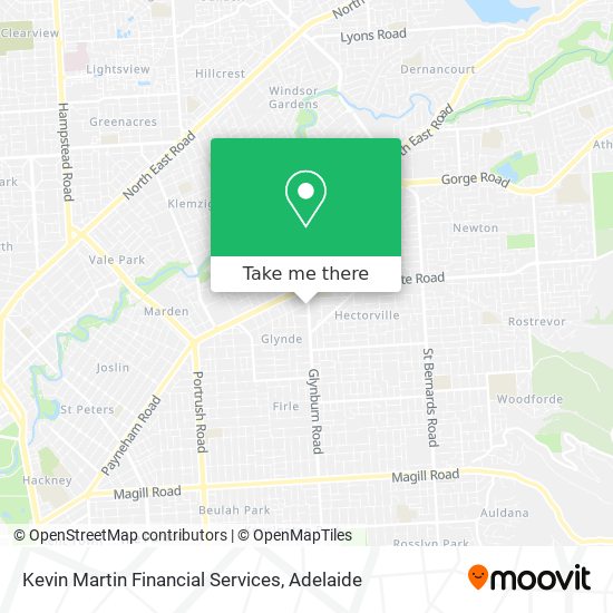 Kevin Martin Financial Services map