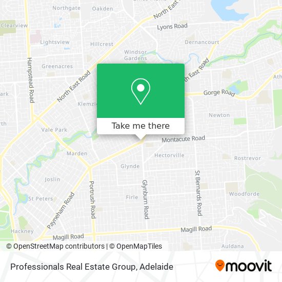 Professionals Real Estate Group map