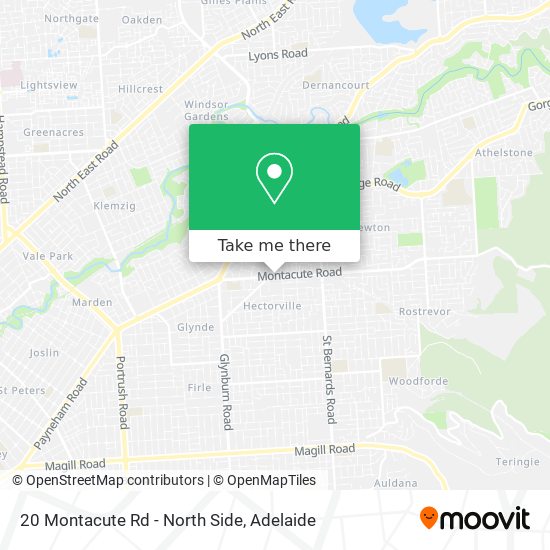 20 Montacute Rd - North Side map
