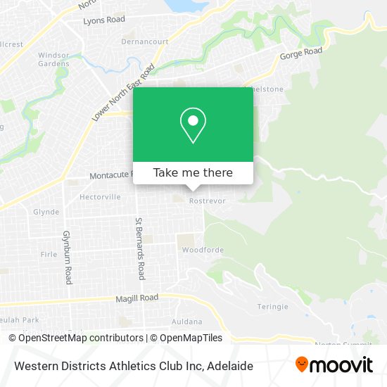 Mapa Western Districts Athletics Club Inc