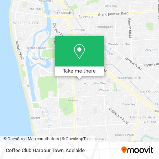 Coffee Club Harbour Town map