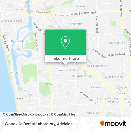 Mapa Woodville Dental Laboratory