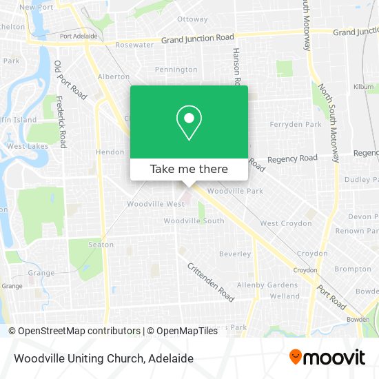 Mapa Woodville Uniting Church