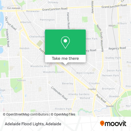 Adelaide Flood Lights map