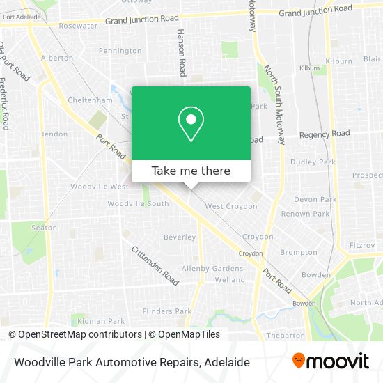 Mapa Woodville Park Automotive Repairs