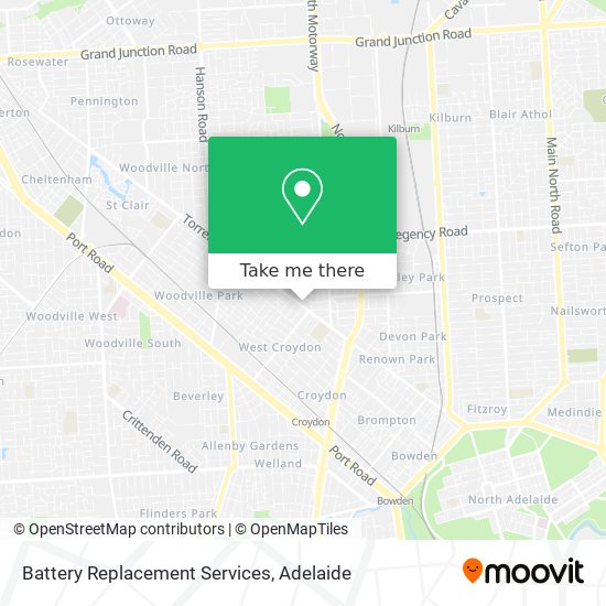 Battery Replacement Services map