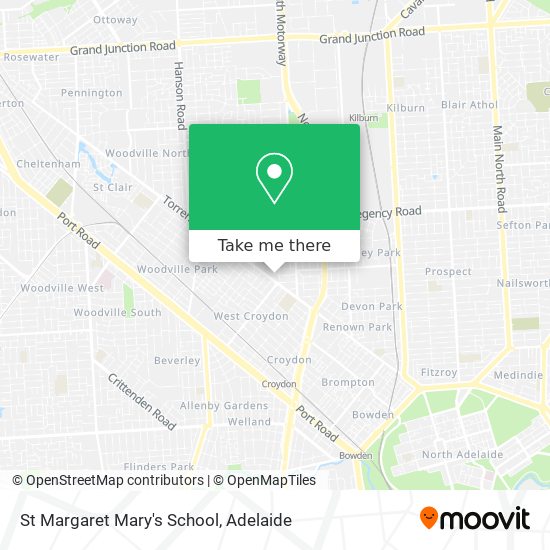 Mapa St Margaret Mary's School