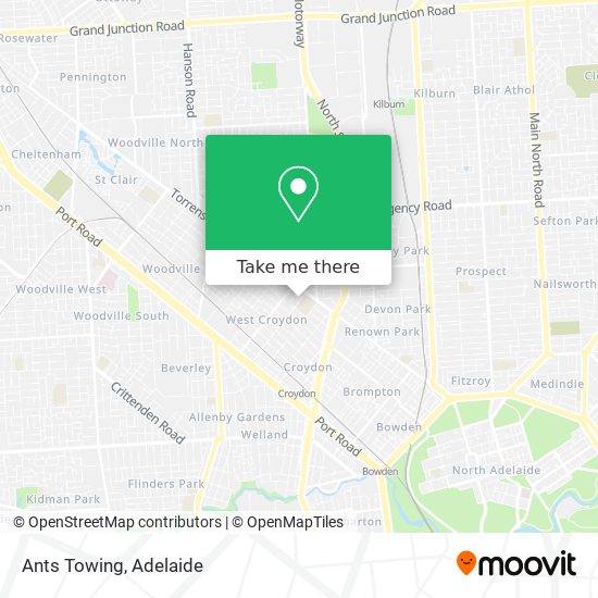 Ants Towing map