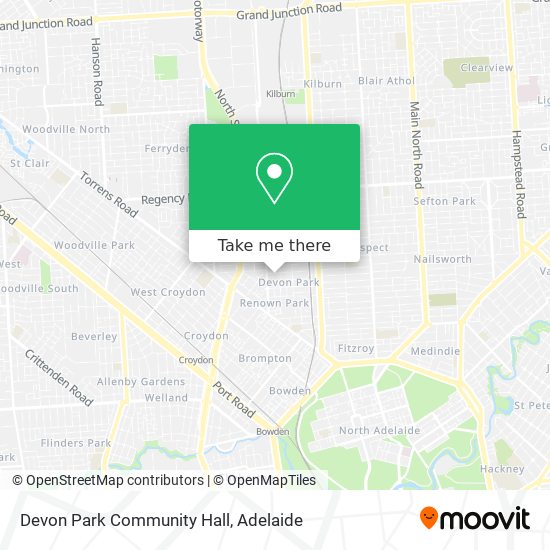 Devon Park Community Hall map