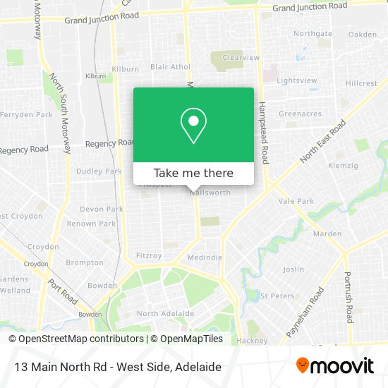 13 Main North Rd - West Side map