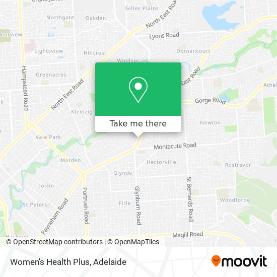 Women's Health Plus map