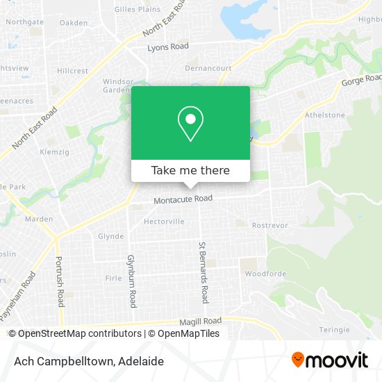 Mapa Ach Campbelltown