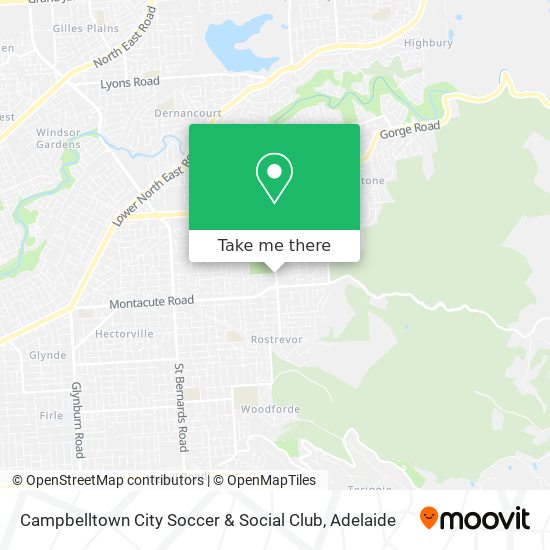Campbelltown City Soccer & Social Club map