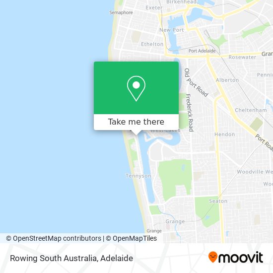 Mapa Rowing South Australia