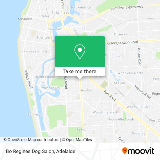 Bo Regines Dog Salon map