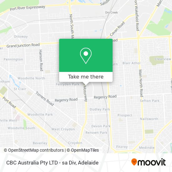 CBC Australia Pty LTD - sa Div map