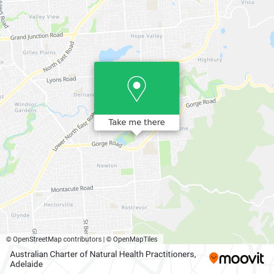 Australian Charter of Natural Health Practitioners map