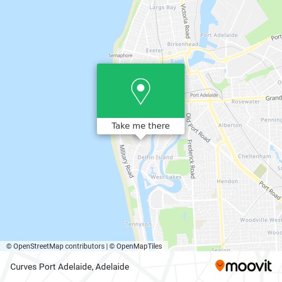 Curves Port Adelaide map