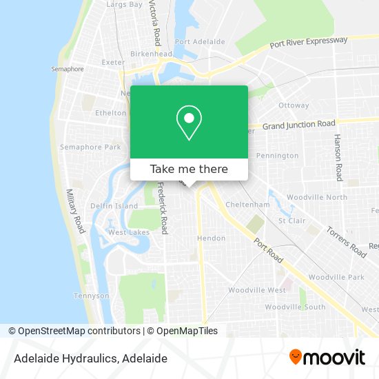 Mapa Adelaide Hydraulics