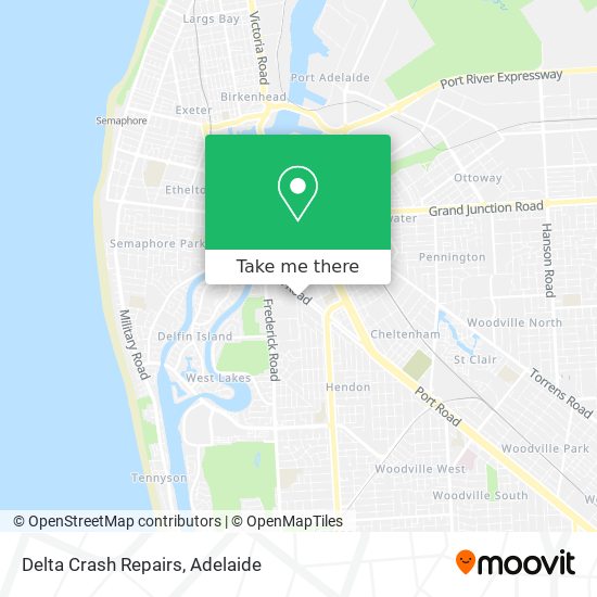 Delta Crash Repairs map