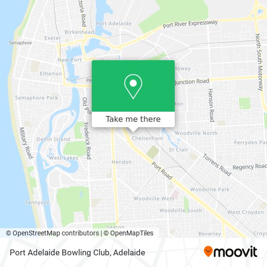 Port Adelaide Bowling Club map