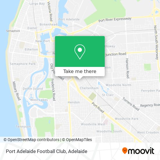 Mapa Port Adelaide Football Club