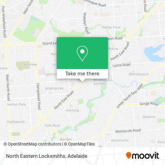North Eastern Locksmiths map