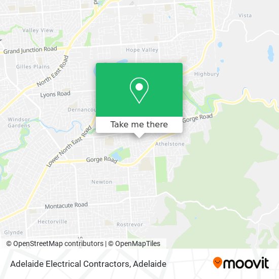 Adelaide Electrical Contractors map