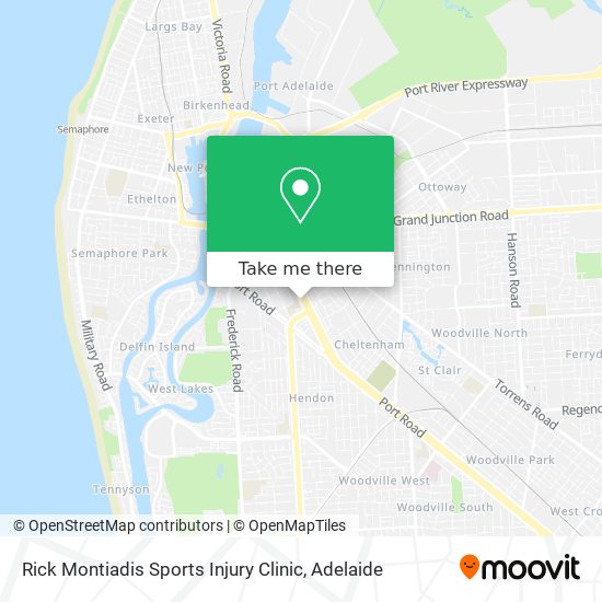 Mapa Rick Montiadis Sports Injury Clinic