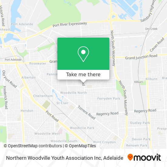 Northern Woodville Youth Association Inc map